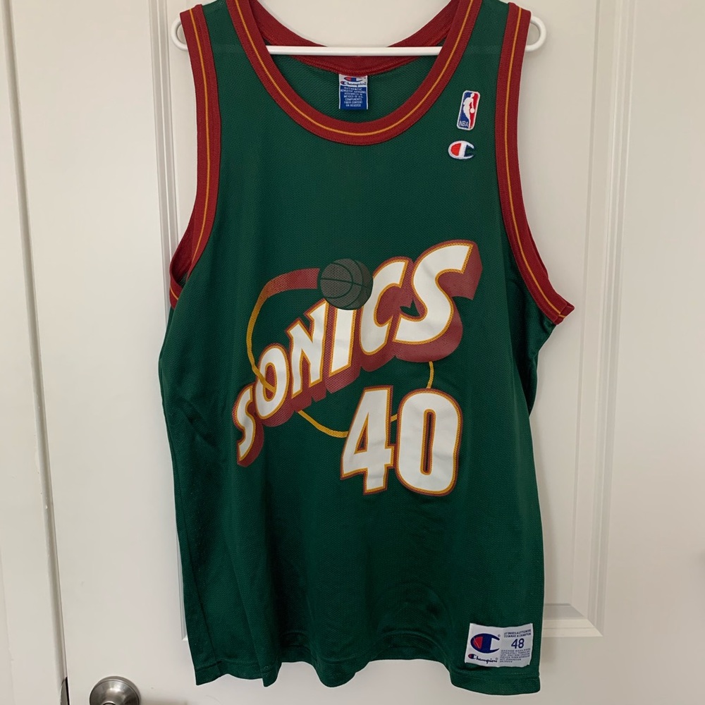 Shawn Kemp Seattle SuperSonics Champion Jersey